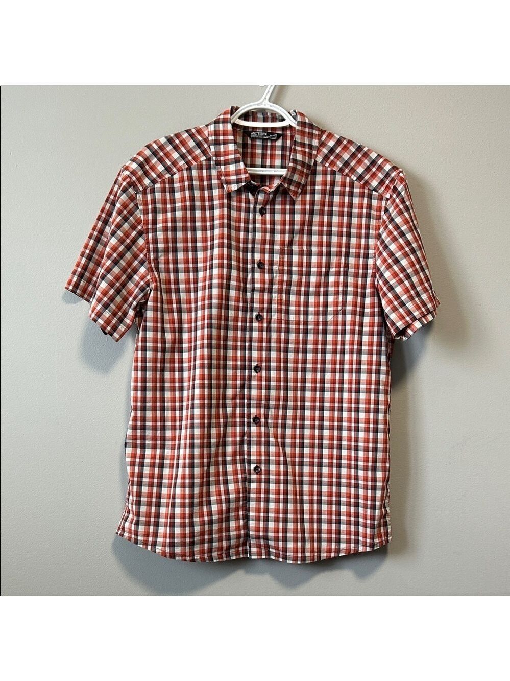 Arc’teryx Brohm Short Sleeve Plaid Button Down Gorpcore Casual Shirt Large